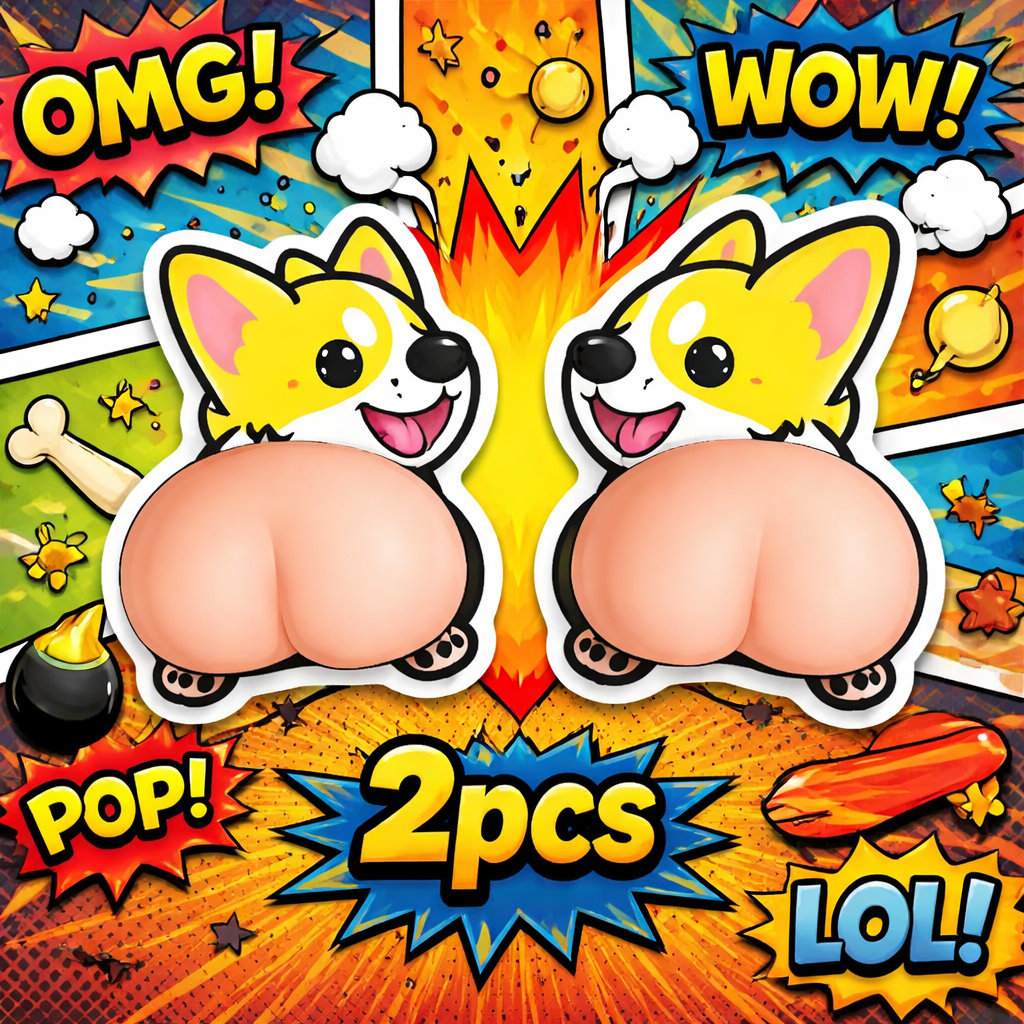 Voltarq SquishPup™ – Soft 3D Puppy Stress & Door Guard (2-Pack)