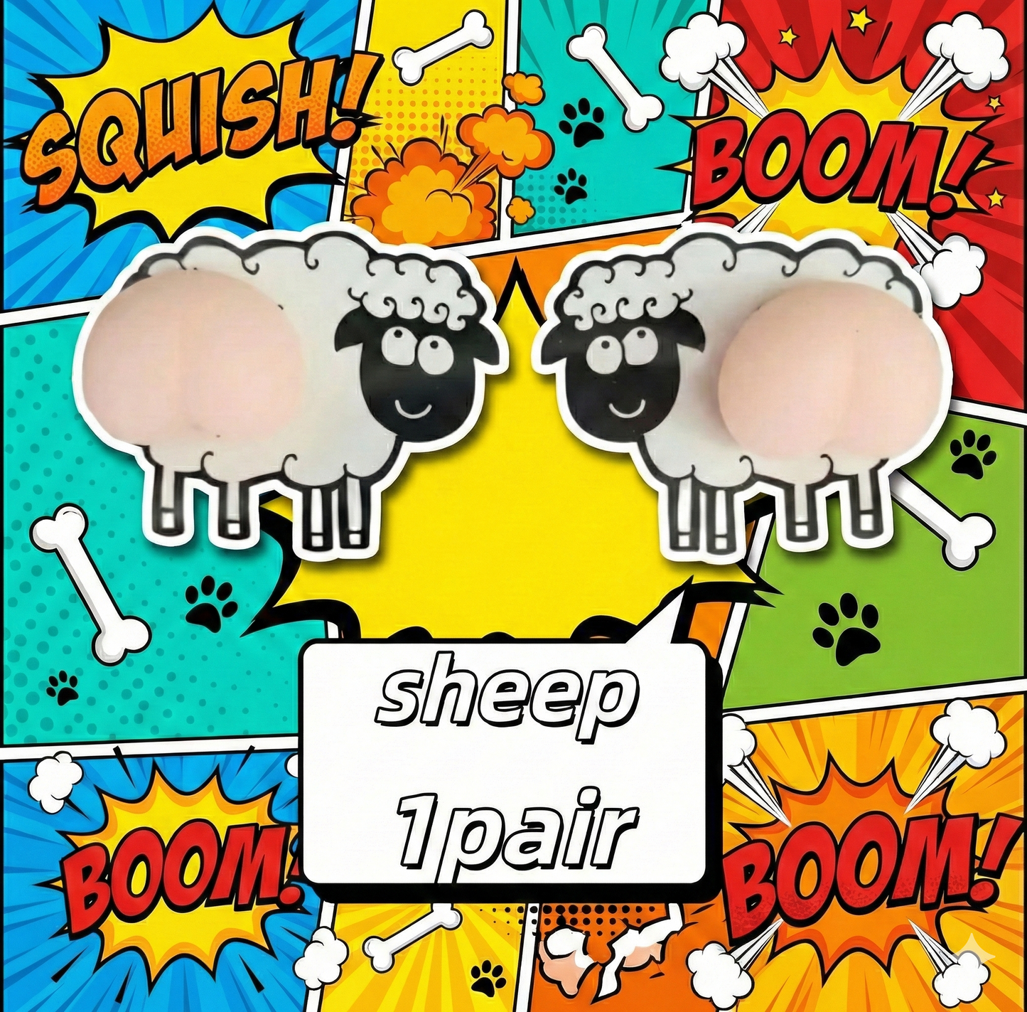 Voltarq SquishPup™ – Soft 3D Puppy Stress & Door Guard (2-Pack)