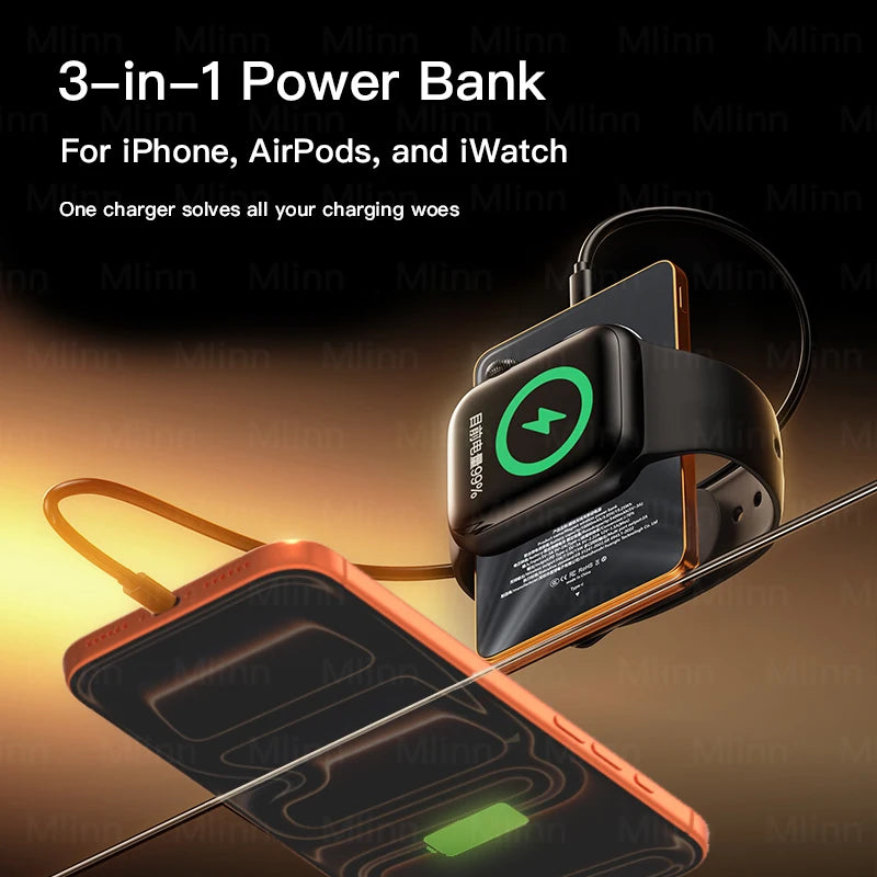 Ultra-Slim Magnetic Power Bank 10,000mAh – 20W Fast Charge