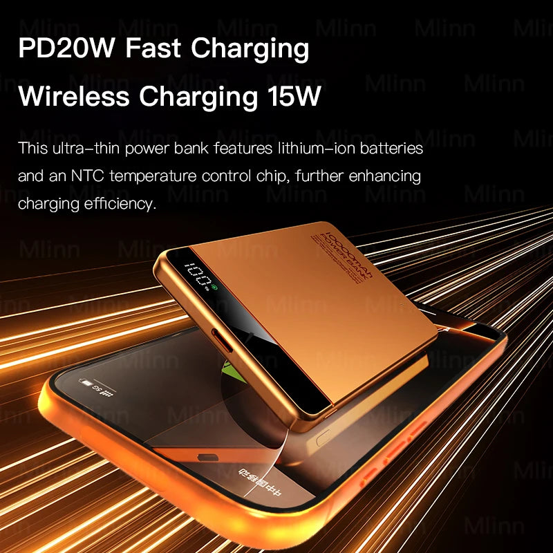 Ultra-Slim Magnetic Power Bank 10,000mAh – 20W Fast Charge